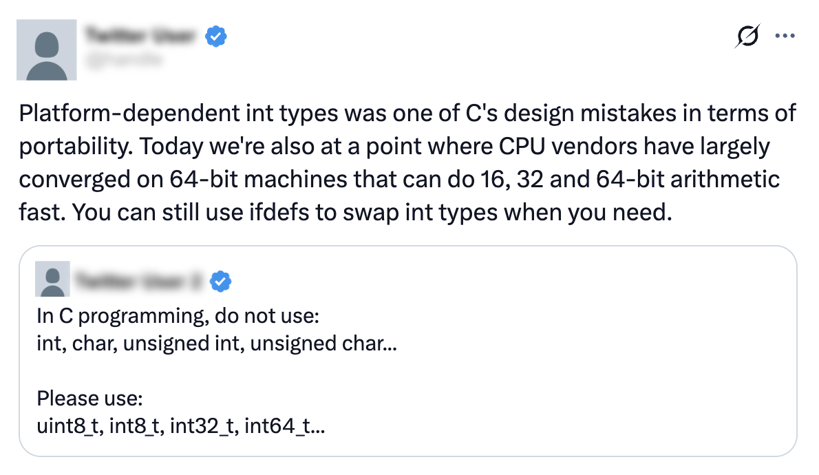twitter take on C integer type sizes