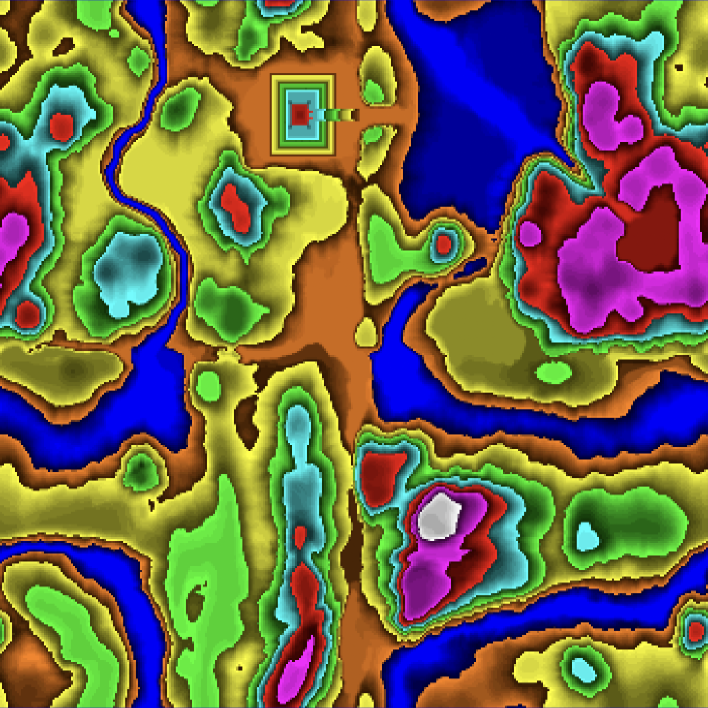 Comanche Map Heightmap contour