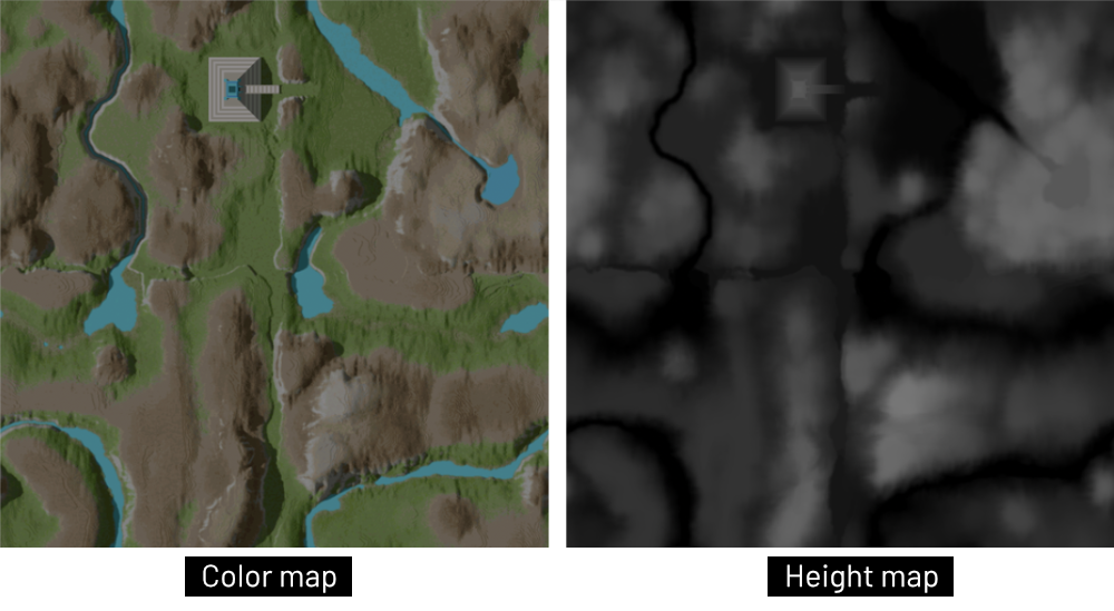 Color map & Height map