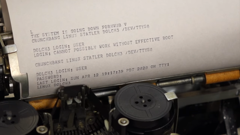 teleprinter unix