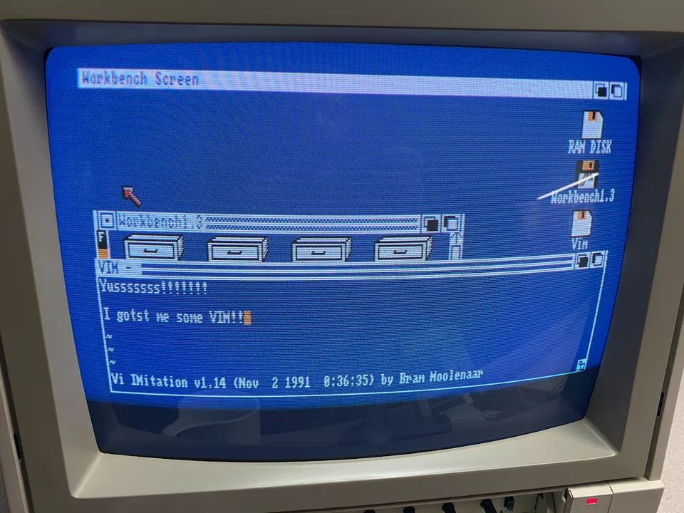 vim editor amiga