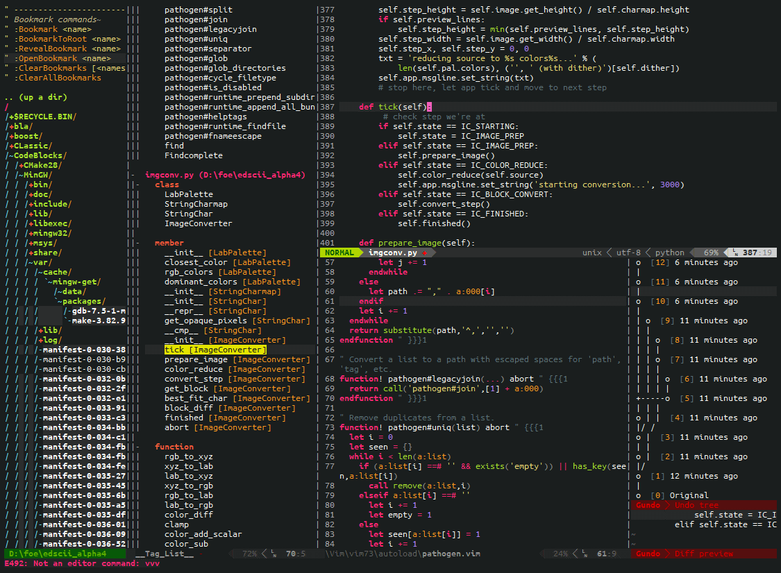 vim text editor ide