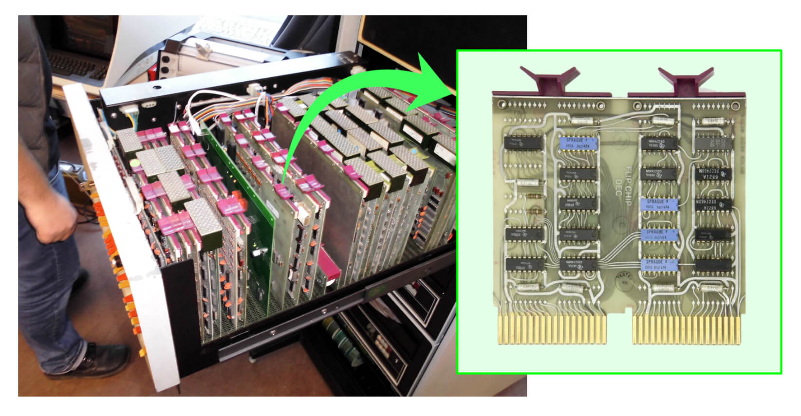 PDP-8 flip-chip module