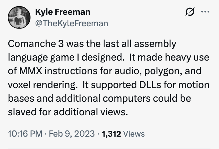Kyle Freeman Comanche 3 MMX