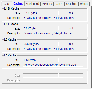 cpu-z cache information